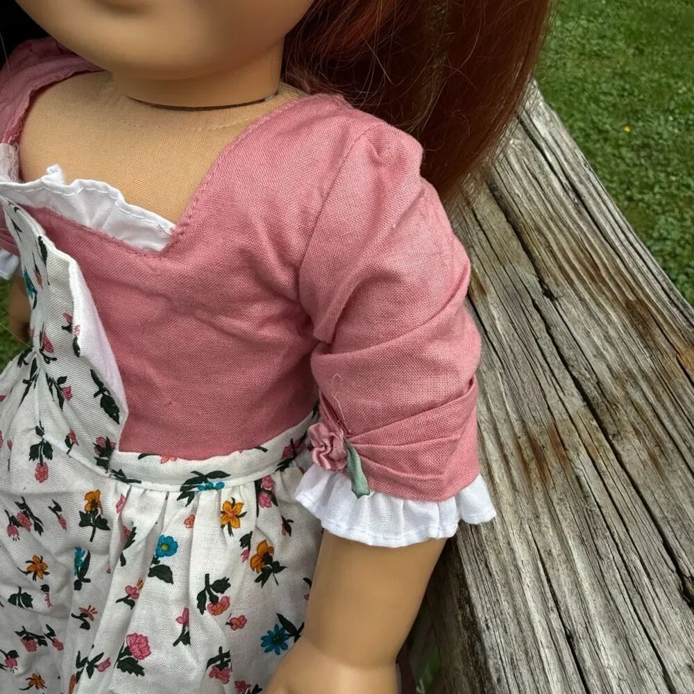 American Girl Felicity Spring Birthday Retired Dress/Apron